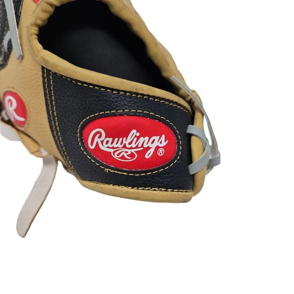 NEW Rawlings 10 Inch Tan Black Lefty Tee Ball Glove Catching Sports WPL10CBSG - Picture 6 of 14